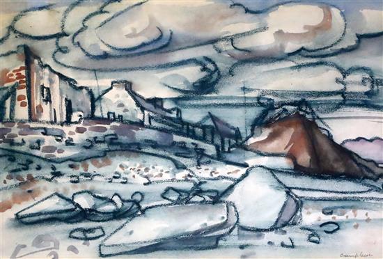 § George Campbell (1917-1979) Howth, Dublin 9.5 x 14.25in.